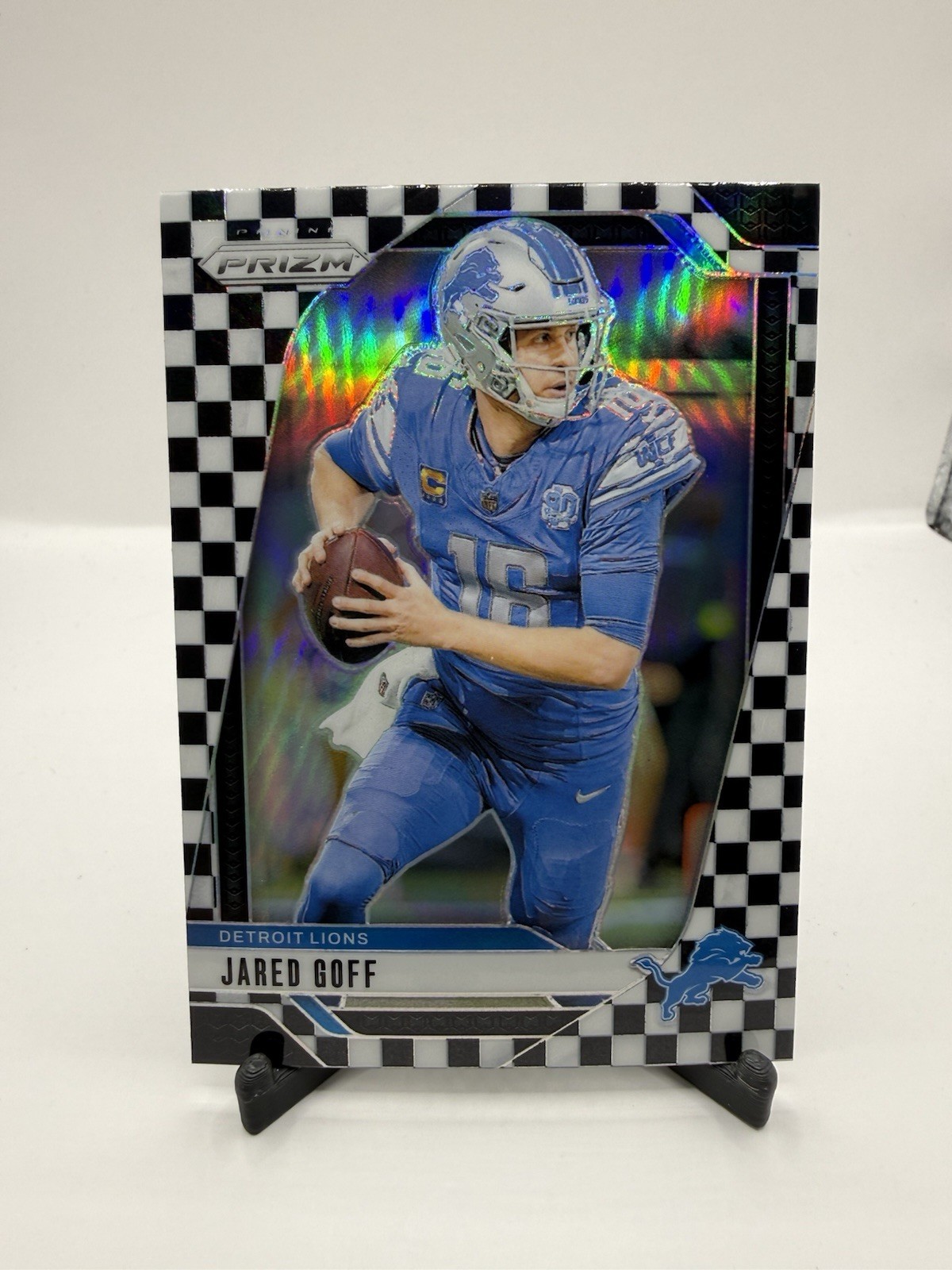 2024 Panini Prizm - Jared Goff #92 Black & White Checker Prizm