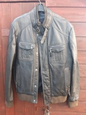 LLD Men's Motorcycle Leather Jacket  Size Small