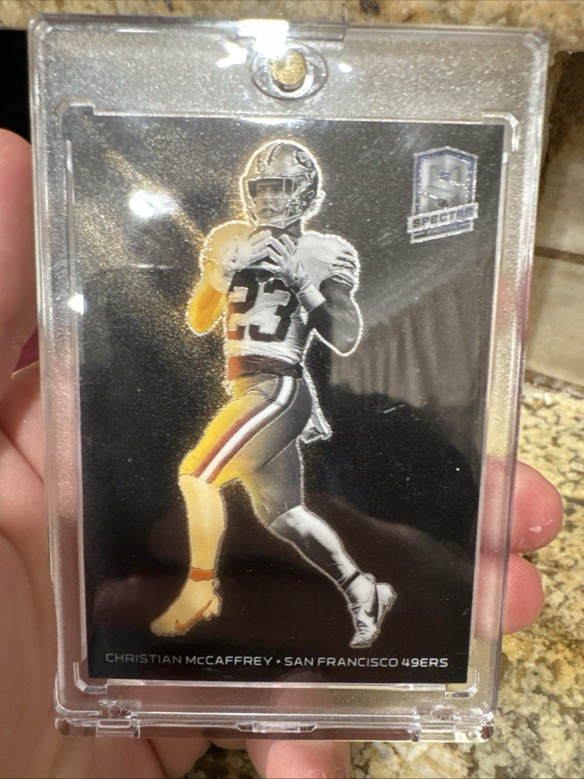 2023 Spectra Christian McCaffrey PRIZM solar eclipse CASE HIT 