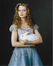 * MIA WASIKOWSKA * signed 8x10 photo * ALICE IN WONDERLAND * COA *