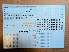 Warhammer 40K Space Marine Infantry Transfer Sheet New