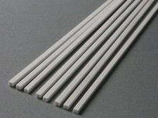 Profil polistyrenowy plastik biały 10 szt. 1,5x3,0 mm dł.= 353 mm, 1,22 € / mb
