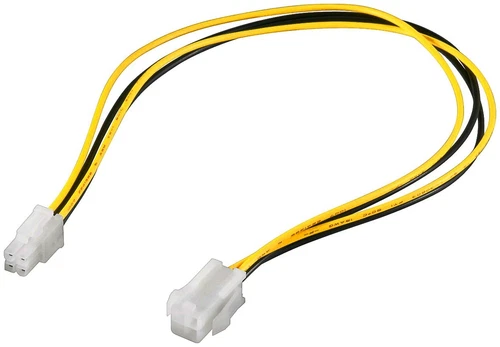 4 Pin Mainboard P4 Stromkabel Verlängerung Molex Stecker > Buchse 4 polig 0,37 m