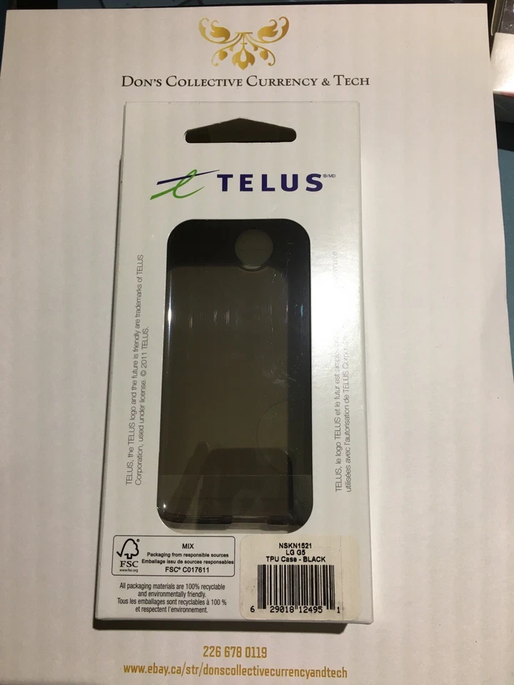 Funda de piel de gel marca Telus para LG G5 - negra Foto 2 de 2