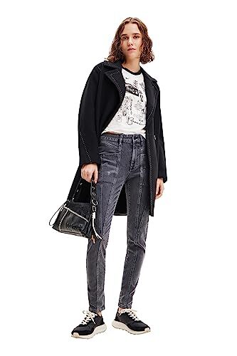 Desigual Denim_New Jersey Pantaloni Casual, Nero, 44 Donna38 - Foto 4 di 4