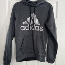 Men's Adidas Standard Game and Go Pullover Hoodie, Dark Grey Heather, Sz Small