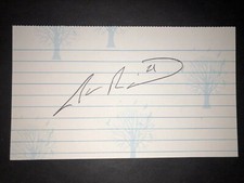 2015 DODGERS: Josh Ravin, SIGNED 3x5 Card