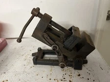 Vintage Stanley Drill Press Vise Model C-606 With Tilting Stand Tilt 3993A USED
