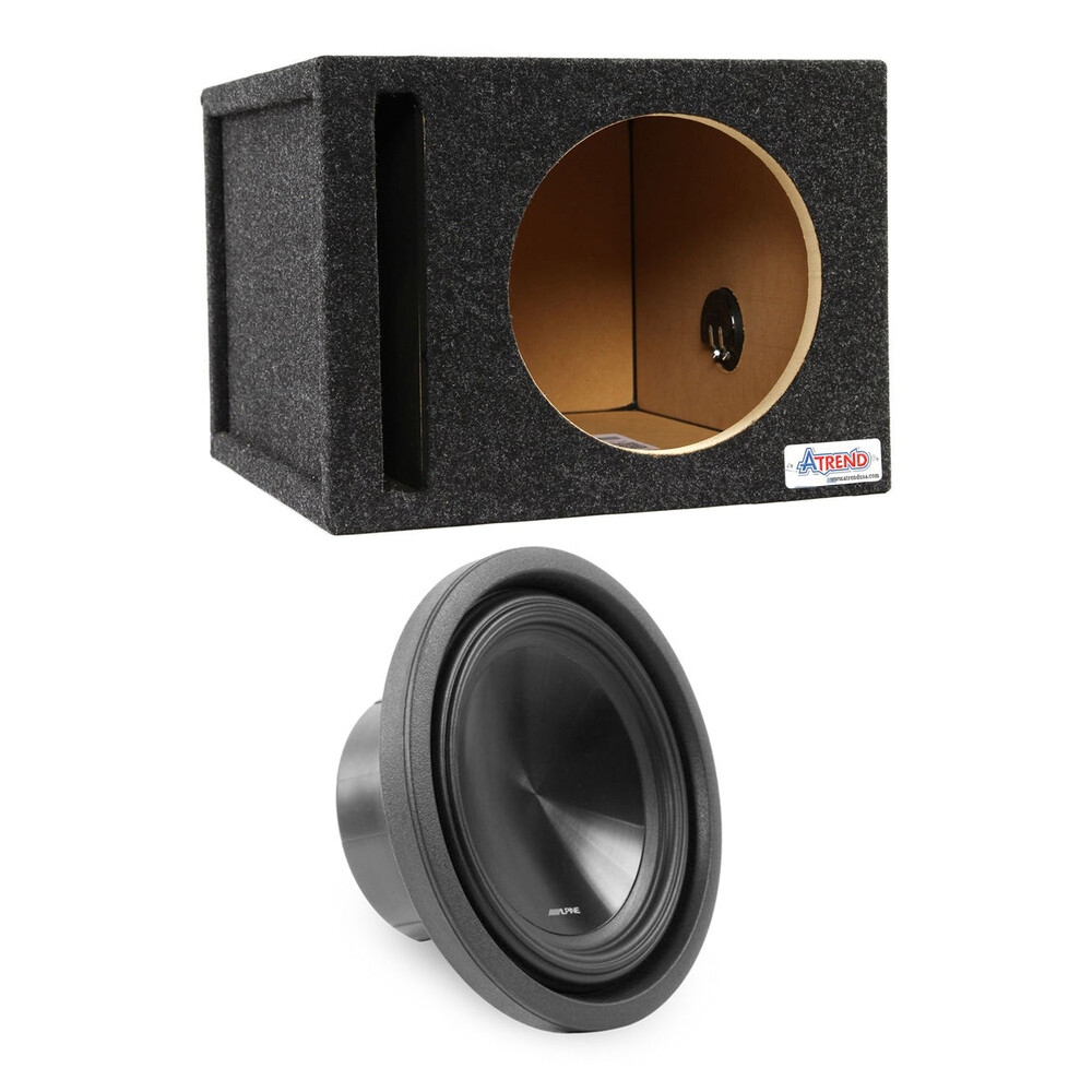 Сабвуфер Alpine SWT-10S4 1000W мощностью 10 Вт с неглубоким креплением и корпусом 43890₽