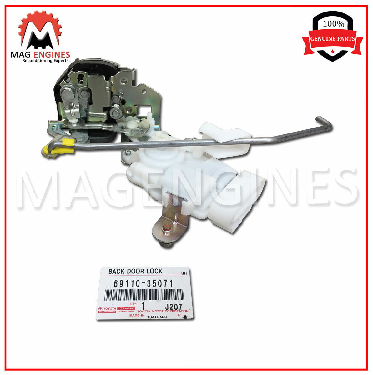 69110-35071 GENUINE OEM BACK DOOR LOCK W/MOTOR ASSY FOR FJ CRUISER