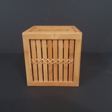 Harman Bamboo Slat Tissue Box Cover Boutique Box Cover/ Holder