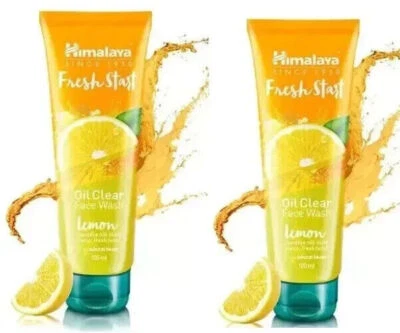 100ml x2 Himalaya Fresh Start Oil Clear Face Wash,Lemon, deep cleansing action - Image 1 of 4