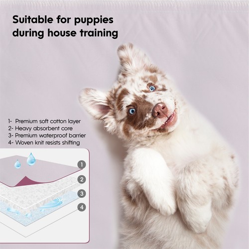 2 Premium Washable Underpads Bed Reusable Pads Waterproof Incontinence Hospital - 第 4/9 張圖片