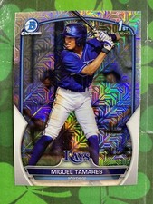 2023 Bowman Chrome Miguel Tamares 1st Mega Box Mojo Refractor #BCP-179 Tampa Bay