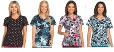 Dickies Womens Scrubs Print Tops DK700 DK702 DK704 82724 82978 82859 NWT