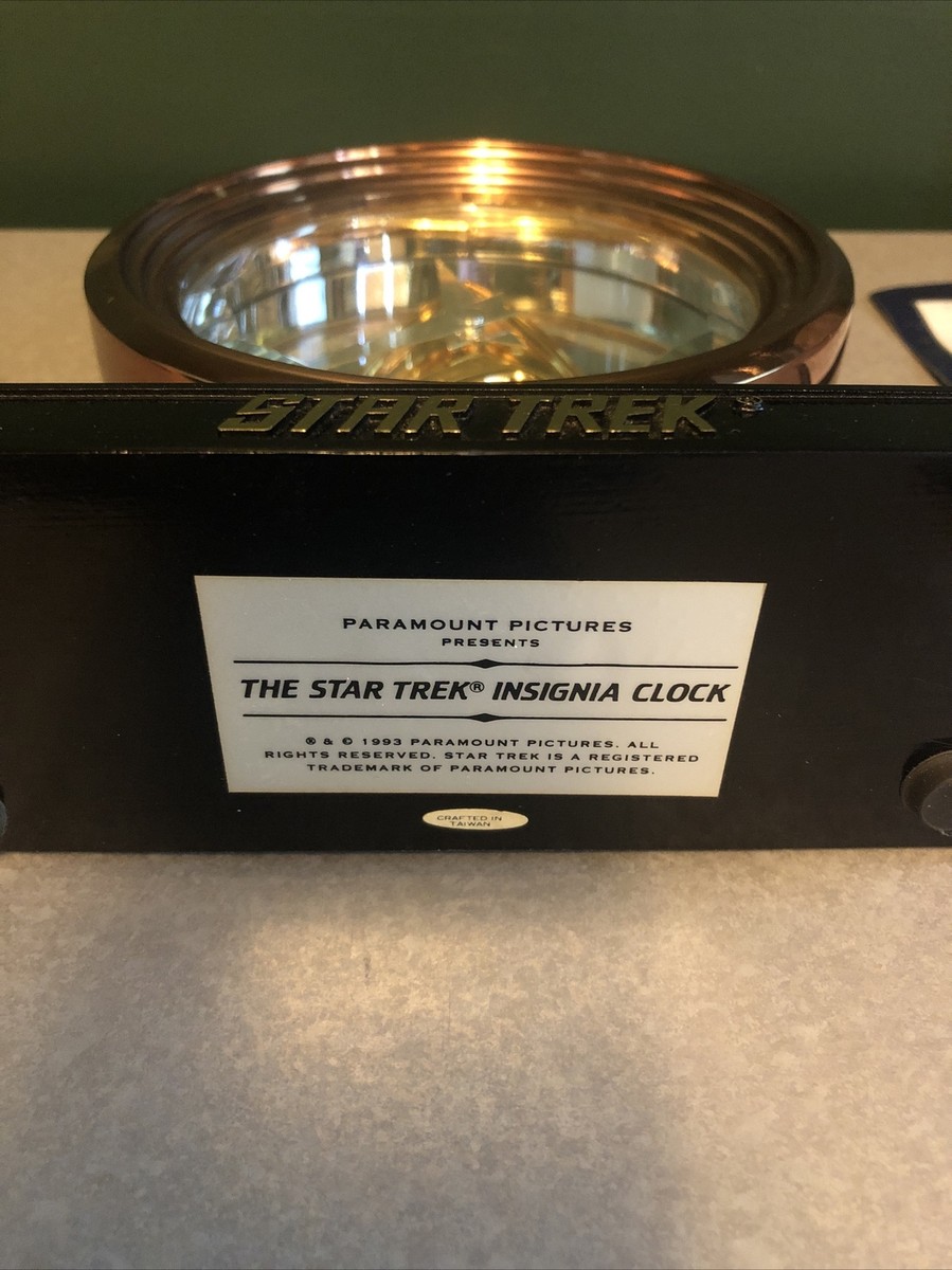 Insignia Clock Star Trek Limited Release 1993 The Franklin Mint | eBay
