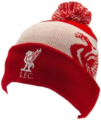 FC Liverpool Wintermütze Hut Umschlag-Mütze Bronx Bommelmütze Erwachsen