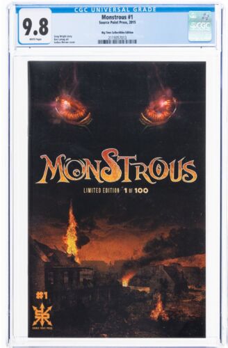 🔥 MONSTROUS #1 CGC 9.8 LIMITED TO 1/100 EXCLUSIVE Big Time Collectibles Variant - Picture 1 of 3