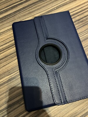 360° Rotation Pu Leder Case Hülle für Apple iPad Air 2013 - Navy - unbenutzt