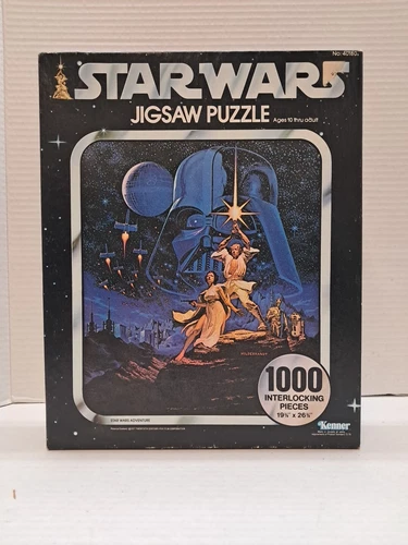 Vintage 1977 Star Wars Adventure Jigsaw Puzzle Factory Sealed Nice Condition 