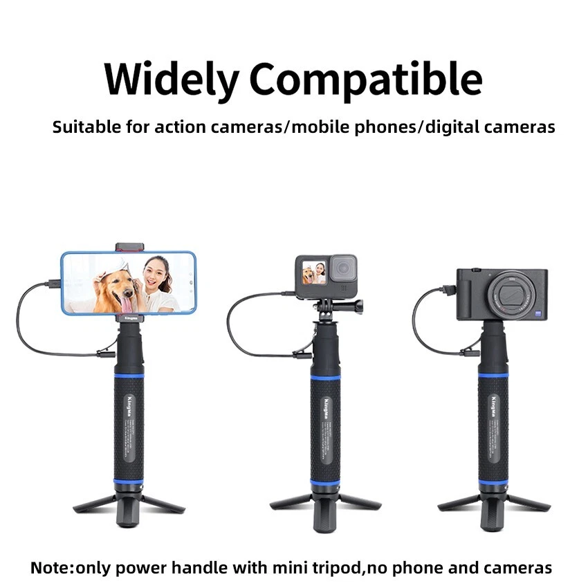 5200/10000mAh Hand Grips Power Bank Mini Tripod Selfie Stands for Gopro Cameras - Image 3 of 4