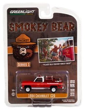 1:64 GreenLight *SMOKEY BEAR SERIES 1* Red 1984 Chevrolet C20 *NIP*