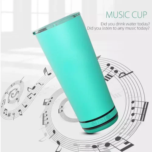 Bluetooth Speaker Tumbler Red & Yellow Custom Name Option  