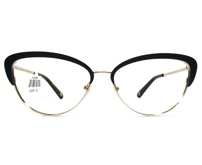 Nine West Brillengestell NW128S 001 Schwarz Gold Cat-Eye Vollrand 56-15-135