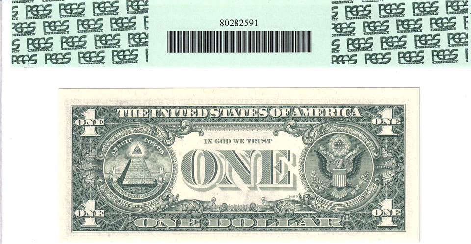 1969-C $1 FRN Kansas City **STAR** PCGS Gem New 65PPQ #J03776986* - Image 2 of 2