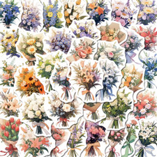200pcs Bouquet Aesthetic Sticker
