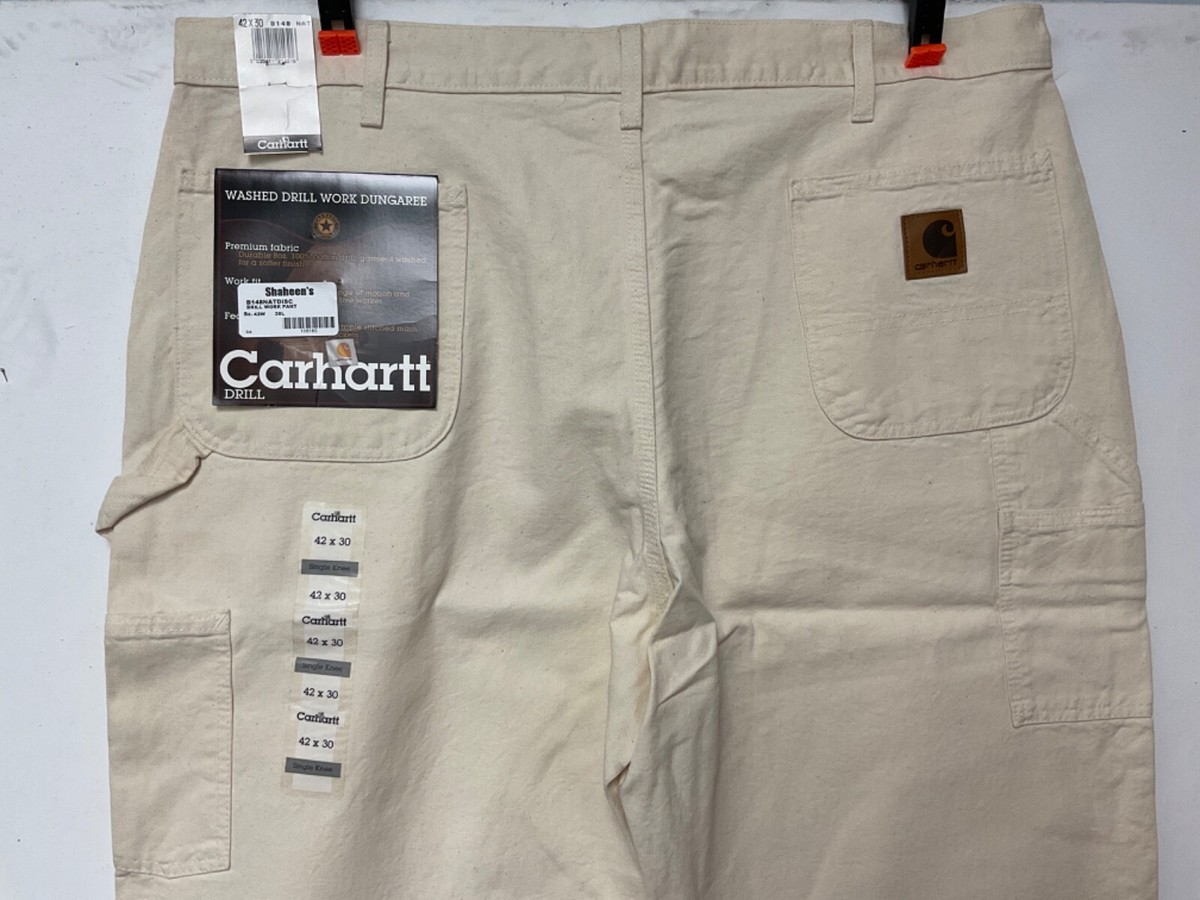 Carhartt Drill Dungaree Utility Painter Pants Mens 42X30 Carhartt Drill Dungaree Utility Painter Pants Mens 42X30