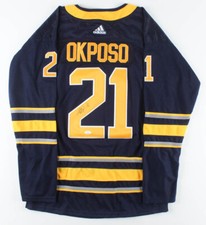 Kyle Okposo Signed Buffalo Sabres Custom Style  Jersey (JSA COA) Right Wing