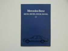 Brochure - Mercedes W126 - S-Class - 380 SE / SEL and 500 SE / SEL - 12/83