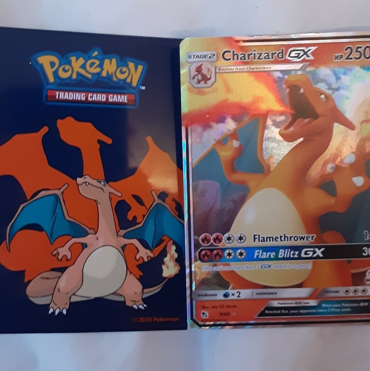 🔥Charizard GX 9/68 Hidden Fates Ultra Rare Full Art Pokemon