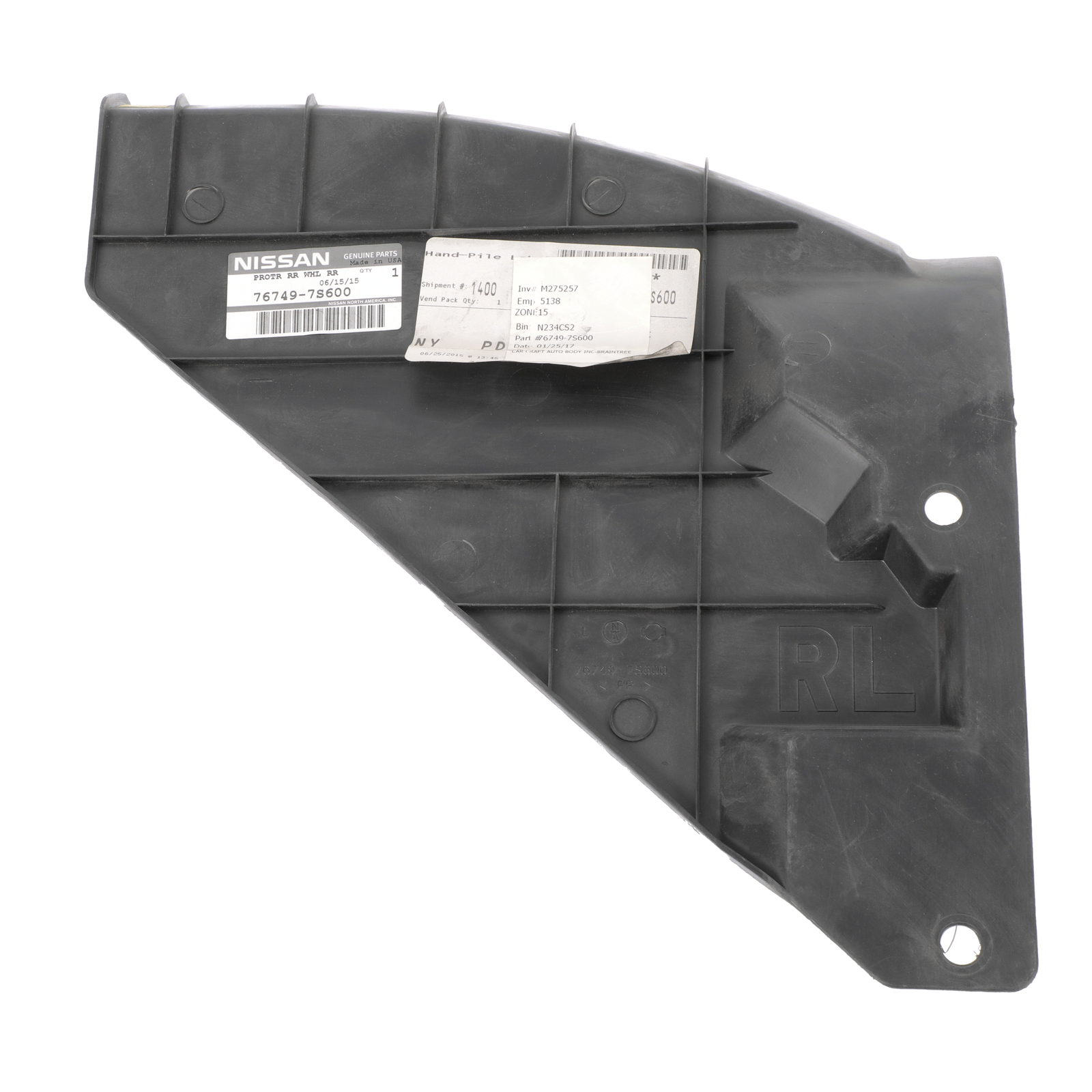 Protector de rueda trasera izquierdo para Nissan Armada 2004-2015 (N/P 76749-7S600)