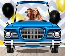 Blue Studebaker, Vehicle Theme, DIY Photo Booth Props, Non-Personalized