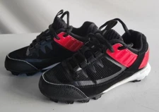 Rawlings Youth Boys Sz. 10 Black and Red  Cleats 