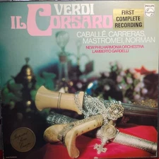 VERDI-IL CORSARO-GARDELLI-PHILIPS 9500 051-1976 VINYL 2-LP BOX SET-HOLLAND-PROMO