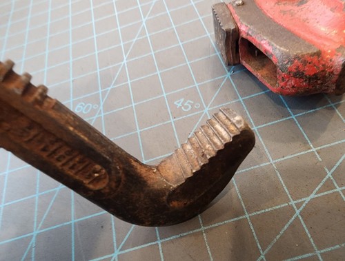 RIDGID 8" Heavy Duty Pipe Wrench Ridge Tool Co. Elyria, Ohio USA ๐บ๐ธ - gwT - Picture 6 of 12