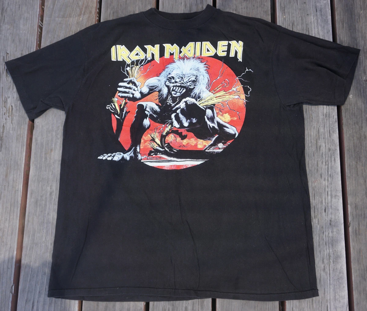 iron maiden t shirt ebay