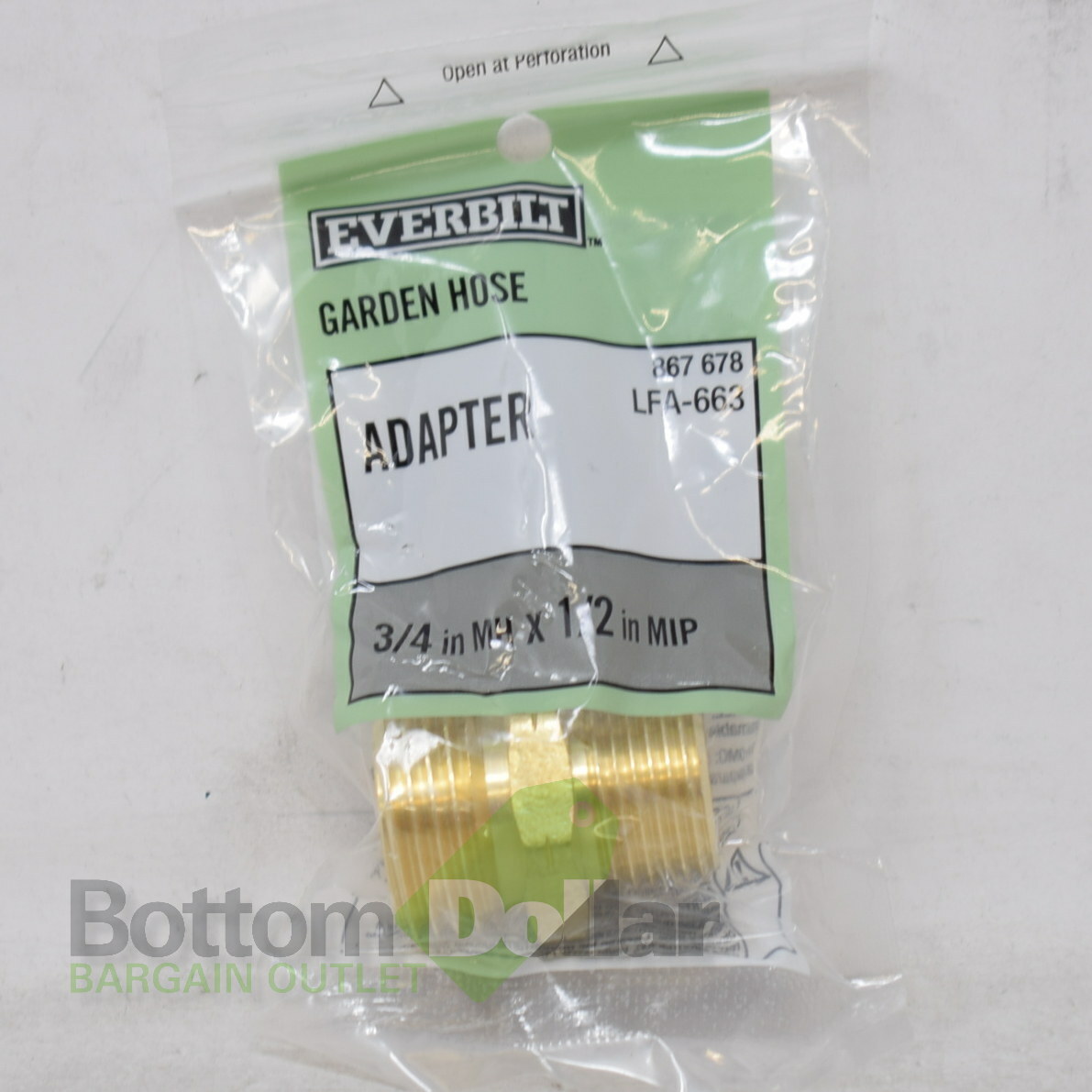 10-Pack Garden Hose Adapters – 3/4" MH X 3/4" MIP Brass, Lead-Free, Heavy-Duty, Hex Design For Secure Connections