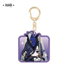 miHoYo Genshin Impact Keychain Clorinde Cute Fontaine Acrylic Keyring Official