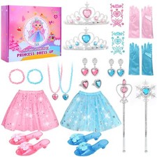 Princess Dress Up Clothes and Jewelry Boutique, Toys for Little Girls, Prince...