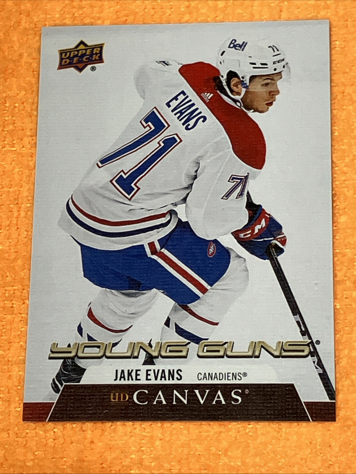 Jake Evans RC 2020-21 Upper Deck S2 #C224 UD CANVAS Young Guns - Canadiens