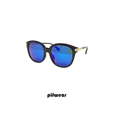 Occhiali da sole donna montatura in acetato lenti blu specchiato Pif wear  3026 | eBay