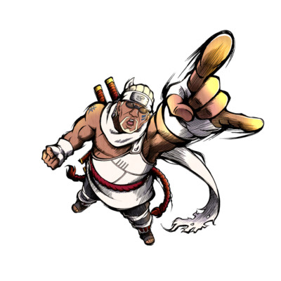 Killer Bee V4 Naruto x Boruto Weatherproof Anime Sticker 6'' Car Decal