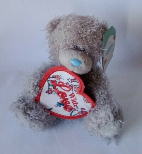 Me To You Tatty Teddy With broidering love heart (14cm) - Picture 2 of 6