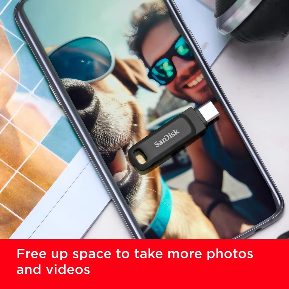 SanDisk 256GB Ultra Dual Drive Go USB Type-C Flash Drive, Black - Image 3 of 4