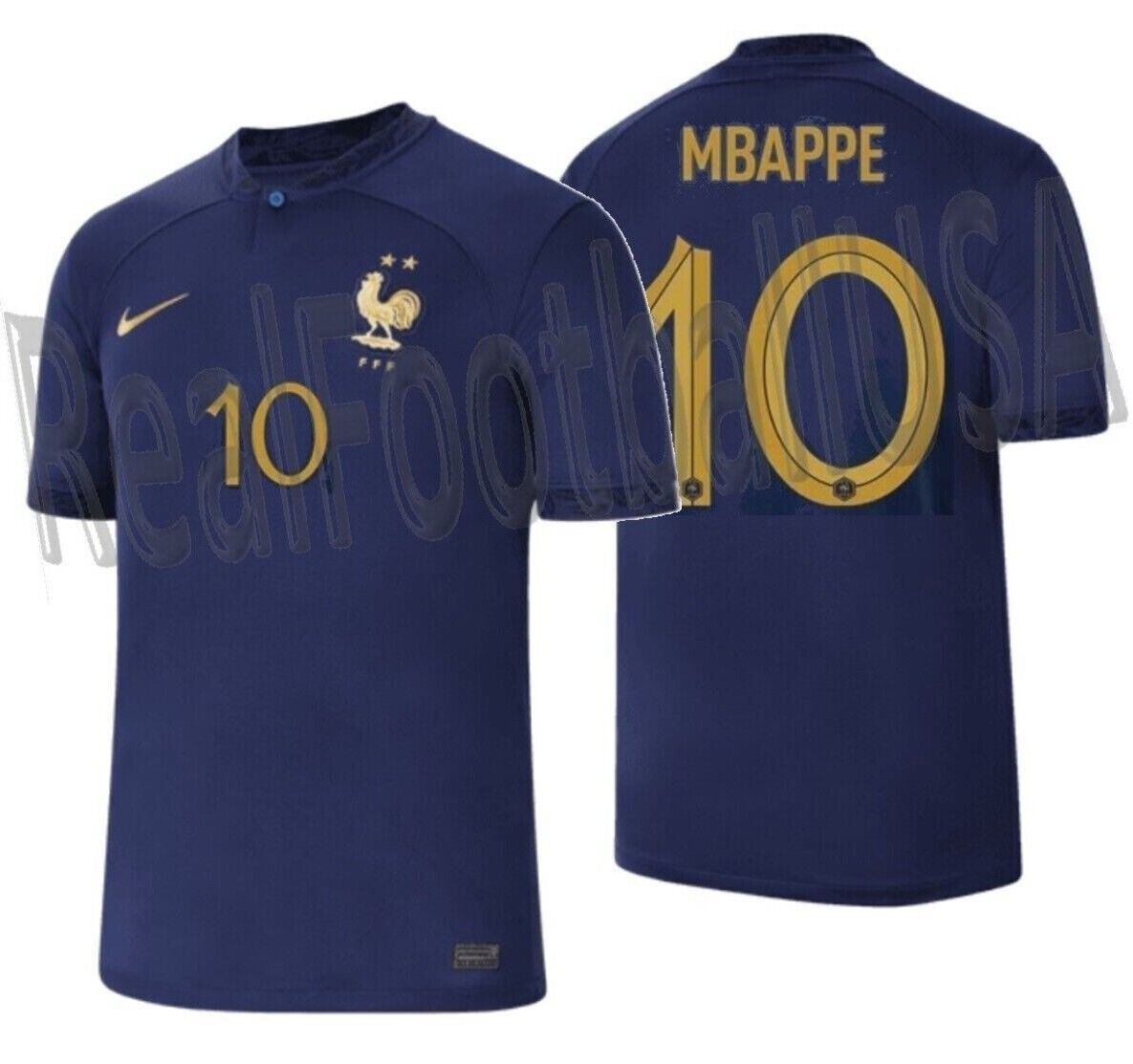 NIKE KYLIAN MBAPPE FRANCE HOME JERSEY FIFA WORLD CUP 2022