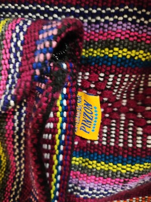 ? PINZON ARTESANIAS PURPLE WOVEN BACKPACK BAG BOHO HIPPIE 